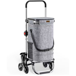 Nakupovalna torba na kolesih za stopnice COMFORT, 50l, siva