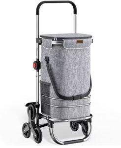 Nakupovalna torba na kolesih za stopnice COMFORT, 50l, siva