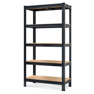 Regal za težke obremenitve HEAVY, maks. 875kg, 90x40x180cm, črn