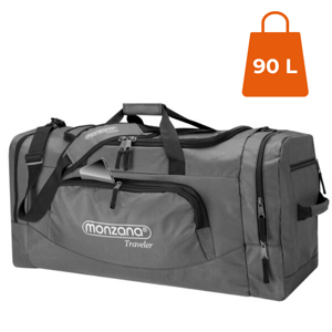Potovalna torba za ramo JERGY, 90l, 65x32x33cm, siva