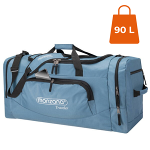 Potovalna torba za ramo JERGY, 90l, 65x32x33cm, modra