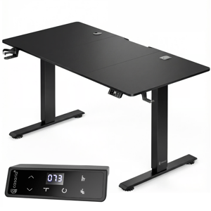 Višinsko nastavljiva pisarniška miza FLEXI, 160x75x72–117cm, črna