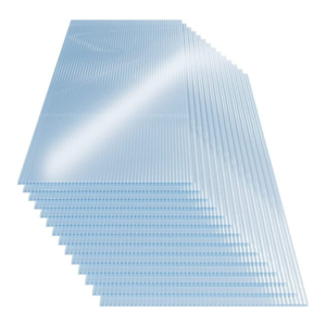 Kanalna polikarbonatna plošča MARK 4mm, 60,5x121x0,4cm, 14 kosov, prozorna