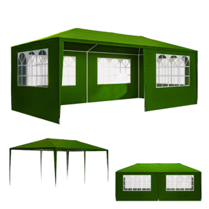 Paviljon za zabave NEAPOL, 3x6m, zelen