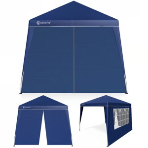 Paviljon za zabave CAPRI PLUS z 2 stranskima stenama, 3×3 m, modra
