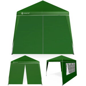 Paviljon za zabave CAPRI PLUS z 2 stranskima stenama, 3×3 m, zelen