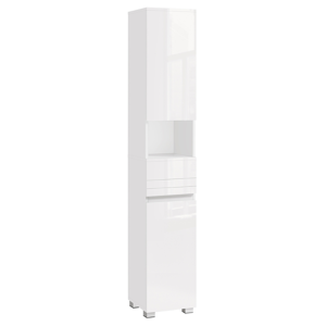 Visoka kopalniška omarica ALBA, 30x30x170cm, bela