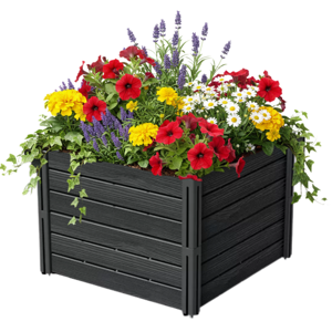 Visoka greda BASE PLANT, 61x61x46cm, antracit