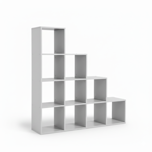 Polica za shranjevanje, regal KALLA, 129,5x29x129,5 cm, bela