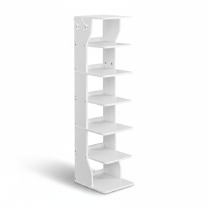 Stojalo za čevlje CINDY, 6 nivojev, 30x26,4x110,4 cm, belo