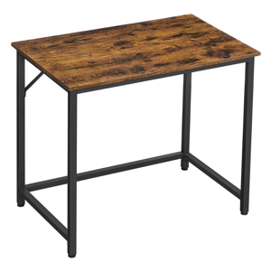 Pisalna miza URBAN v industrijskem slogu, 80x50x75 cm, rjava/črna