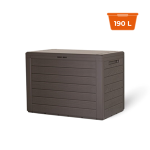 Škatla za shranjevanje WOODEBOX - 190L, 78x44x55cm, temno rjava