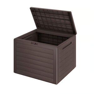 Škatla za shranjevanje WOODEBOX - 190L, 78x44x55cm, temno rjava