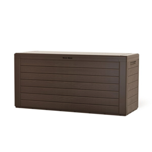 Škatla za shranjevanje WOODEBOX, 280l, 120x46x57cm, temno rjava