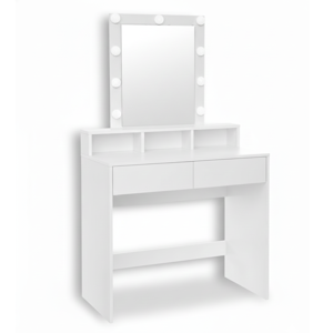 Toaletna mizica VANESA z osvetlitvijo, 80x40x145cm, bela