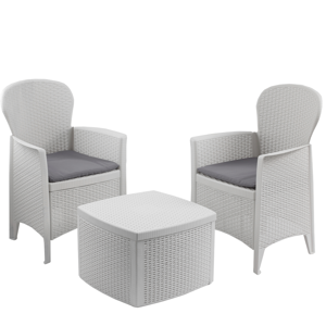 Vrtna garnitura TREE, 3-delna, bela