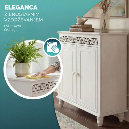 Komoda JERSEY, 76x65x35cm, bela