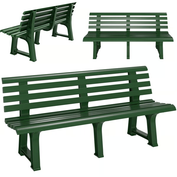Vrtna klop ORCHIDEA, 145x49x74cm, zelena