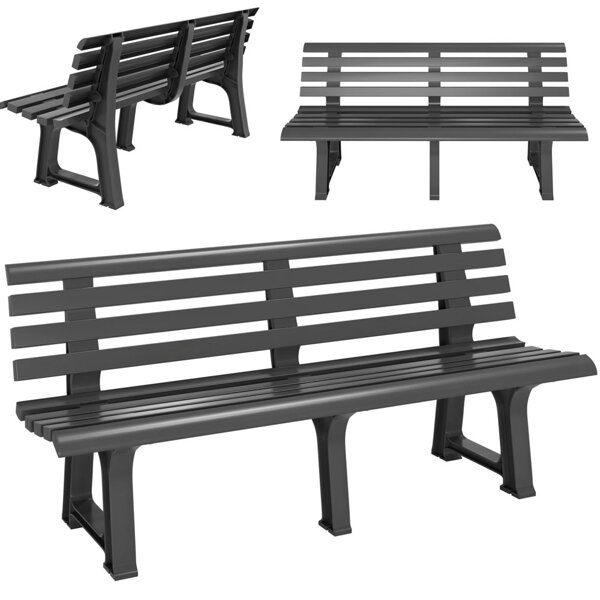 Vrtna klop ORCHIDEA, 145x49x74cm, antracit