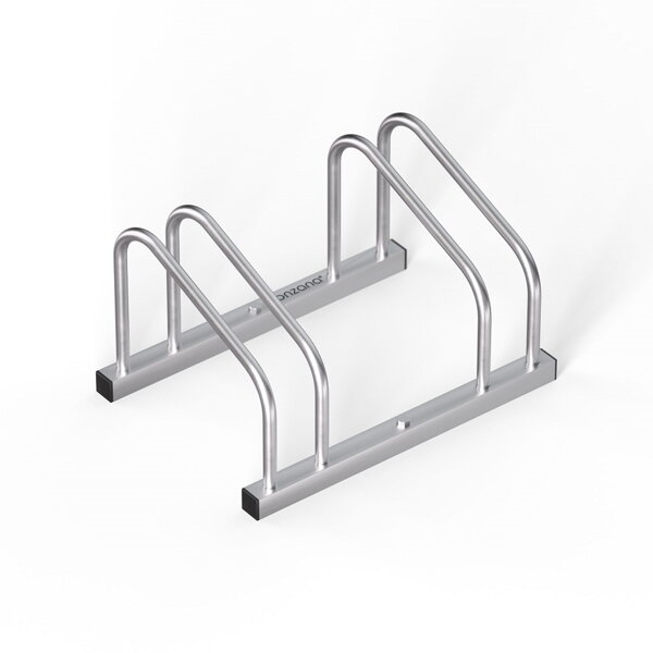Stojalo za 2 kolesi BIKE, 48x32x27cm, srebrn
