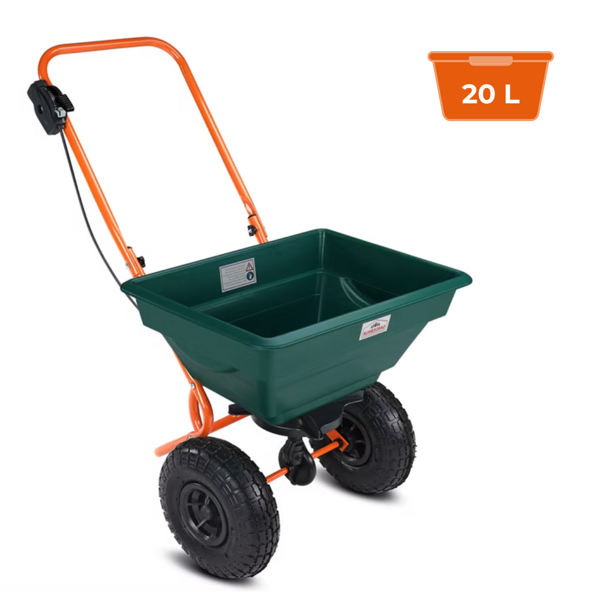 Posipalni voziček SEED, 20l, zelen/oranžen