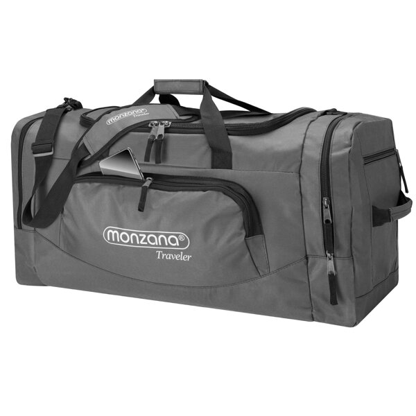 Potovalna torba za ramo JERGY, 90l, 65x32x33cm, siva