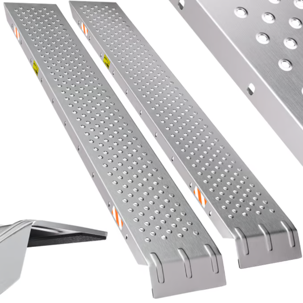 Dovozne rampe MARA, komplet 2 kosa, 400kg, 150cm, srebrna