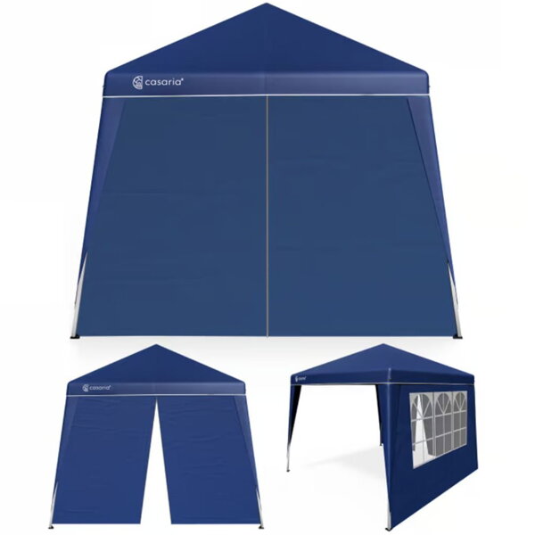 Paviljon za zabave CAPRI PLUS z 2 stranskima stenama, 3×3 m, modra
