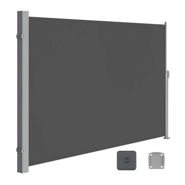 Stranska tenda HORIZON za teraso, 200x350cm, siva