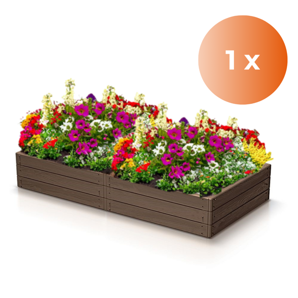 Visoka greda WOODY, 149x75,6x25cm, rjava