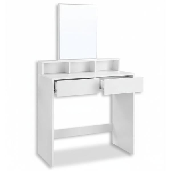 Toaletna mizica VANESA, 80x40x140cm, bela